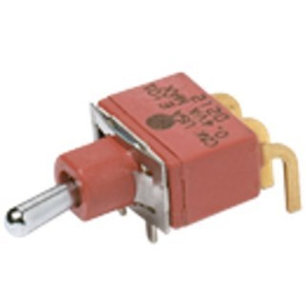 Toggle Switch, Dpdt, Latched, 0.02A, 20Vdc, Solder Terminal, Toggle Actuator, Panel Mount-Threaded, C&K Components, Mfr#: E201SYZBE